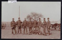 Militär ; Schaffhausen - Groupe Devant Des Chariots De Transport (de Munition ?) (ca 1912) (11´263) - Autres & Non Classés