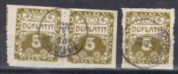 Tres Sellos TASA Checoslovaquia, Dentado Privado, Taxe 1919 º - Postage Due