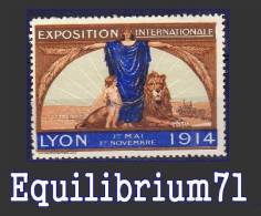 VIGNETTE**  - Exposition Internationale De Lyon 1914 - 3 - France - Autres & Non Classés