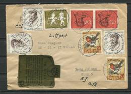 Germany Berlin / Federal Republic 1958 Cover To USA Nuertingen Special Cancel - Cartas & Documentos