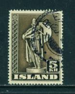 ICELAND - 1939 Thorfinn Karlsefni 5kr  Used As Scan - Oblitérés