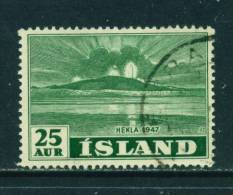 ICELAND - 1948 Mount Hekla 25a  Used As Scan - Oblitérés