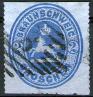 8 Hofpostamt Auf 2 Groschen Blau Nr. 19 - Brunswick