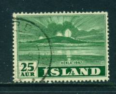 ICELAND - 1948 Mount Hekla 25a  Used As Scan - Usati