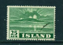 ICELAND - 1948 Mount Hekla 25a  Used As Scan - Gebruikt