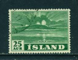 ICELAND - 1948 Mount Hekla 25a  Used As Scan - Used Stamps