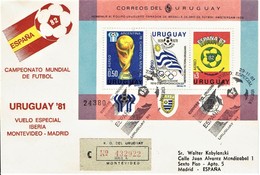 Uruguay - Block 44 Einschreiben / Registered Letter (m260) - 1978 – Argentine