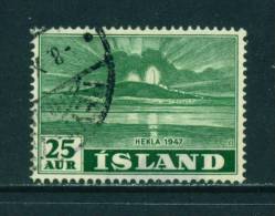 ICELAND - 1948 Mount Hekla 25a  Used As Scan - Oblitérés