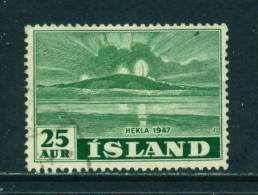 ICELAND - 1948 Mount Hekla 25a  Used As Scan - Oblitérés