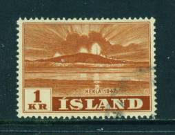 ICELAND - 1948 Mount Hekla 1k  Used As Scan - Gebraucht