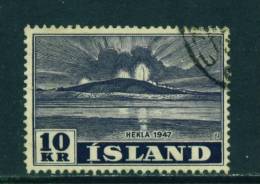 ICELAND - 1948 Mount Hekla 10k  Used As Scan - Gebruikt