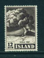 ICELAND - 1948 Mount Hekla 12a  Mounted Mint - Unused Stamps