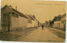 DEP 78 NEAUPHLE LE CHATEAU RUE SAINT NICOLAS CARTE TOILEE PAS COURANTE - Neauphle Le Chateau