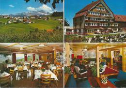 Schwellbrunn. Pension-Kurhaus Sonnenberg. 4-Bild AK - Schwellbrunn