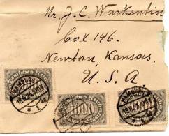 Germany 1923 Inflation Cover Mailed To USA - Lettres & Documents