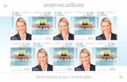 Australia   2012  Sporting Legends Susie O'Neill Sheetlet MNH - Neufs