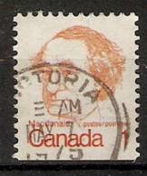 Canada  1972-77  Caricatures  (o) J.A.MacDonald - Einzelmarken