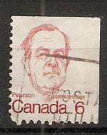 Canada  1972-77  Caricatures  (o) L.B.Pearson - Timbres Seuls