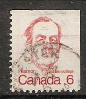 Canada  1972-77  Caricatures  (o) L.B.Pearson - Einzelmarken