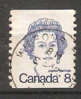 Canada  1972-77  Caricatures  (o) Queen Elizabeth II - Markenrollen