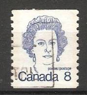 Canada  1972-77  Caricatures  (o) Queen Elizabeth II - Coil Stamps