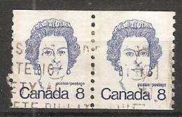 Canada  1972-77  Caricatures  (o) Queen Elizabeth II - Rollo De Sellos