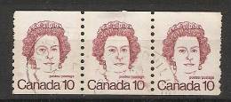 Canada  1972-77  Caricatures  (o) Queen Elizabeth II - Roulettes