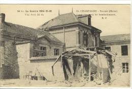 Carte Postale Ancienne Sillery - La Guerre 1914 15 16. Les Ecoles Après Les Bombardements - Ruines - Sillery