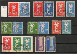 Europa CEPT Year 1958 Lot Used - Lotto Usati Europa Cept 1958 - 1958