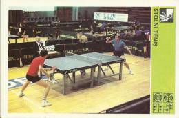 SPORT CARD No 58 - TABLE TENNIS, Yugoslavia, 1981., 10 X 15 Cm - Table Tennis