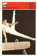 SPORT CARD No 61 - MIROSLAV CERAR, Yugoslavia, 1981., 10 X 15 Cm - Ginnastica