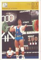 SPORT CARD - WEIGHT LIFTING, Yugoslavia, 1981., 10 X 15 Cm - Back Side Is Blank ! - Andere & Zonder Classificatie