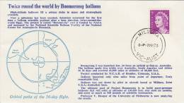 Australia 1973 Mr 2 Twice Round The World By Boomerang Balloon - Oceania