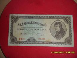 Billet / Pengo/Hongrie/ Tres Beau Billet Du 18 Mars 1946 - Hungary