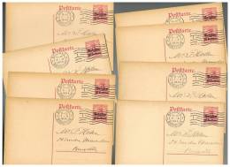 O012 Lot De 8 Cartes N° 3 Occupation/Gouvernement Général Oblitérées - Deutsche Besatzung