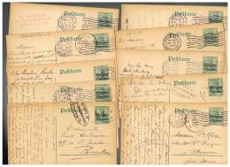 O013 Lot De 10 Cartes N° 1 Occupation/Gouvernement Général Oblitérées - Deutsche Besatzung