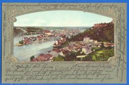 Deutschland; Passau; Litho; Prägekarte; 1904 - Passau