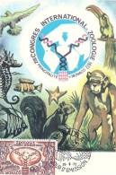 MONACO - Congrès International De Zoologie -Timbre Et Tampon Jour D'émission - Cartes-Maximum (CM)