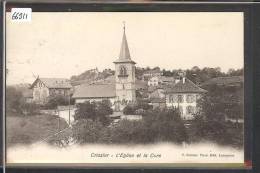 DISTRICT DE LAUSANNE /// CRISSIER - CURE ET EGLISE - TB - Crissier