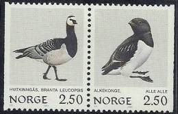 Norway 1983 Birds Aves Oiseaux  Vegels - Goose - Dovekie MNH - Gansos