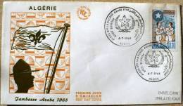 ALGERIE Scoutisme Yvert N° 473 Enveloppe 1° Jour,  FDC. Cachet 4 Juillet 1968 - Andere & Zonder Classificatie