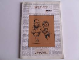 Lib145 Almanacco Cronaca 1990, Notizie, Pubblicità Vintage, Vignette, Gruppo Cronisti Piemonte Valle D´aosta, Papa, Juve - Sonstige & Ohne Zuordnung