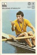 SPORT CARD No 258 - ROWING - MILORAD STANULOV Yugoslavia, 1981., 10 X 15 Cm - Rowing