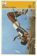 SPORT CARD No 321 - DANIJEL TEMIN, Yugoslavia, 1981., 10 X 15 Cm - Atletismo