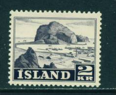 ICELAND - 1950 Pictorial Definitives 2k  Mounted Mint - Unused Stamps