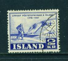 ICELAND - 1951 Postal Service 2k Used As Scan - Oblitérés