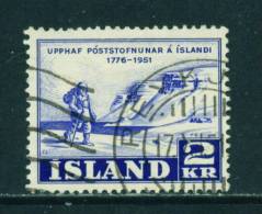 ICELAND - 1951 Postal Service 2k Used As Scan - Used Stamps