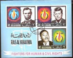 Ras Al Khaima - Human Rights Year - 1968 - Kennedy (John F.)