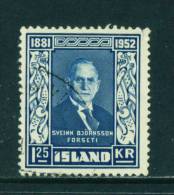 ICELAND - 1952 Bjornsson 1k25 Used As Scan - Gebruikt