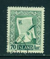 ICELAND - 1953 Saga Of Burnt Njal 70a Used As Scan - Usados